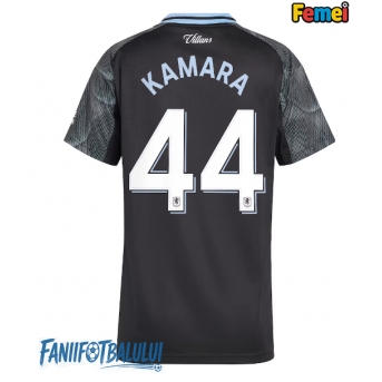 Aston Villa Boubacar Kamara #44 Tricou Fotbal Replică 2025-26 Femei Deplasare